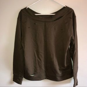 SzM Sam Edelman distressed Crew Neck Sweater